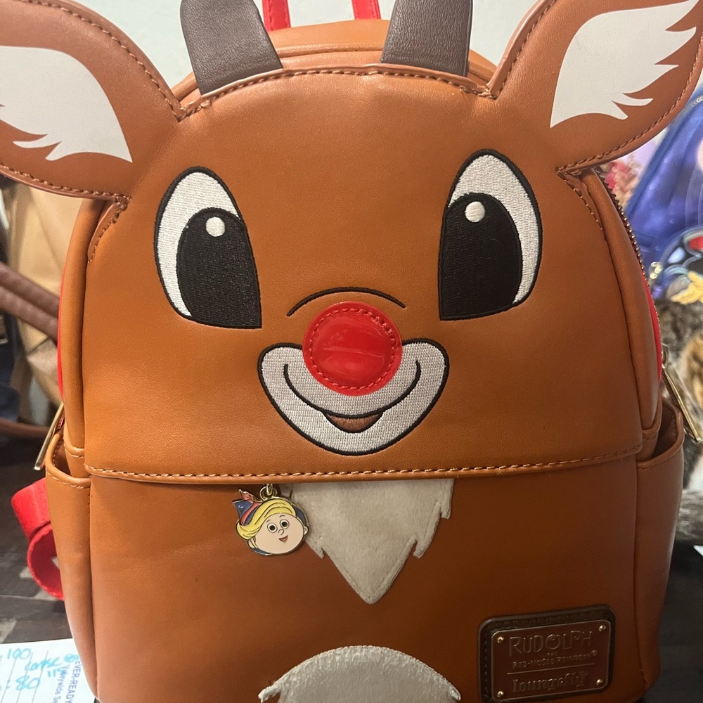 Rudolph Reindeer Special Glow edition loungefly mini backpack